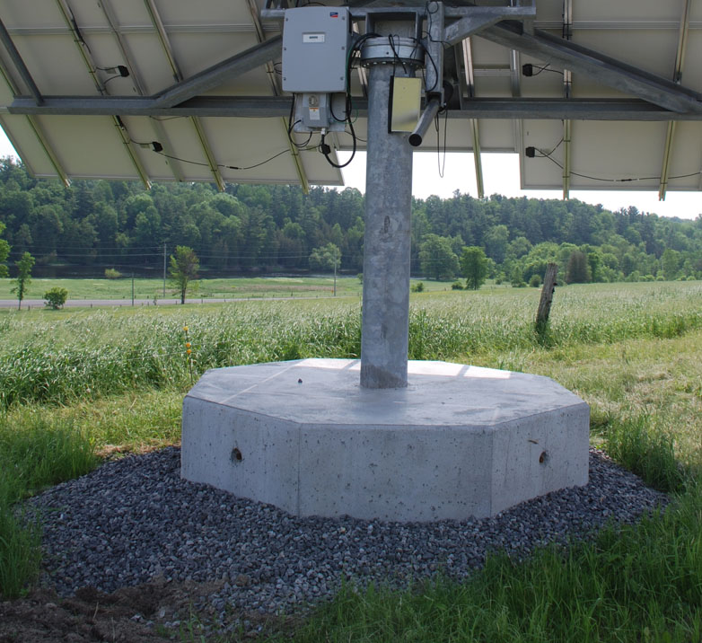 example precast base with column embedded